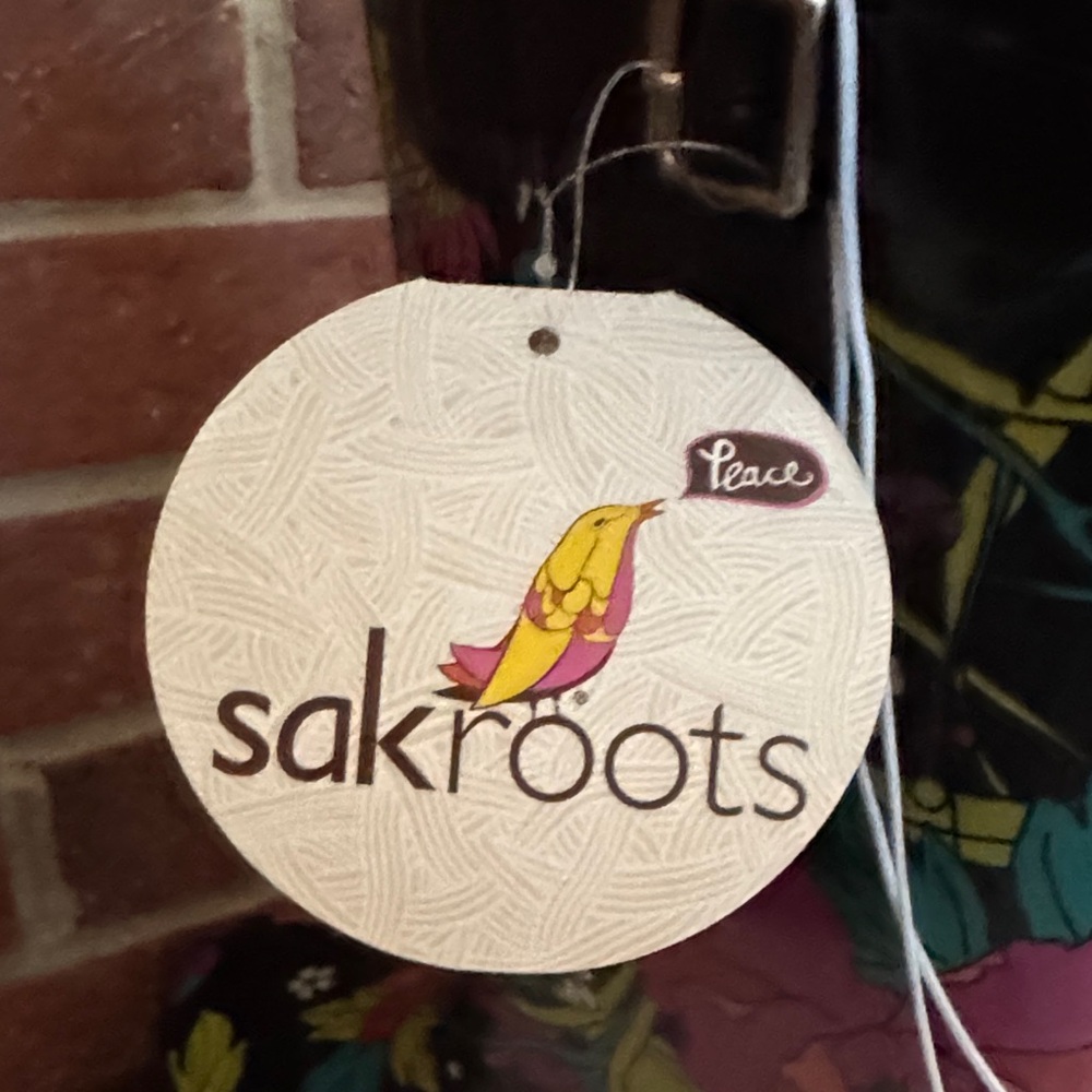Sakroots Rhythm Black Floral Waterproof Tall Pull On Rain Boots - Picture 3 of 4